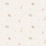 Papel pintado infantil Jungle beige