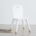 Silla de madera infantil blanco - Imagen 3