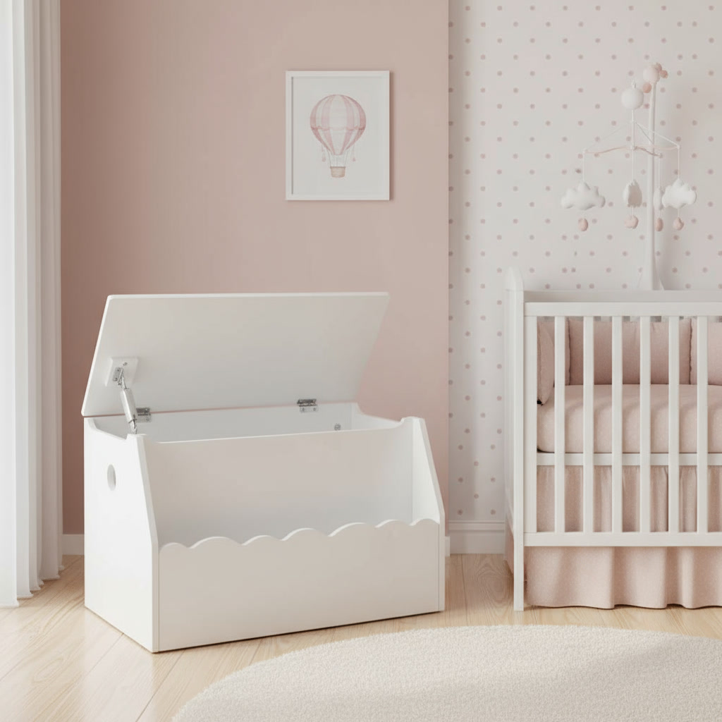 gemini-2.5-flash-image_coloca_este_mueble_infantil_baul_ambienta_la_habitación_que_sea_bonita_y_sirva_-0 Baúl infantil con juguetero blanco - Imagen 1
