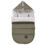 Saco universal para capazo New Basic verde con capucha