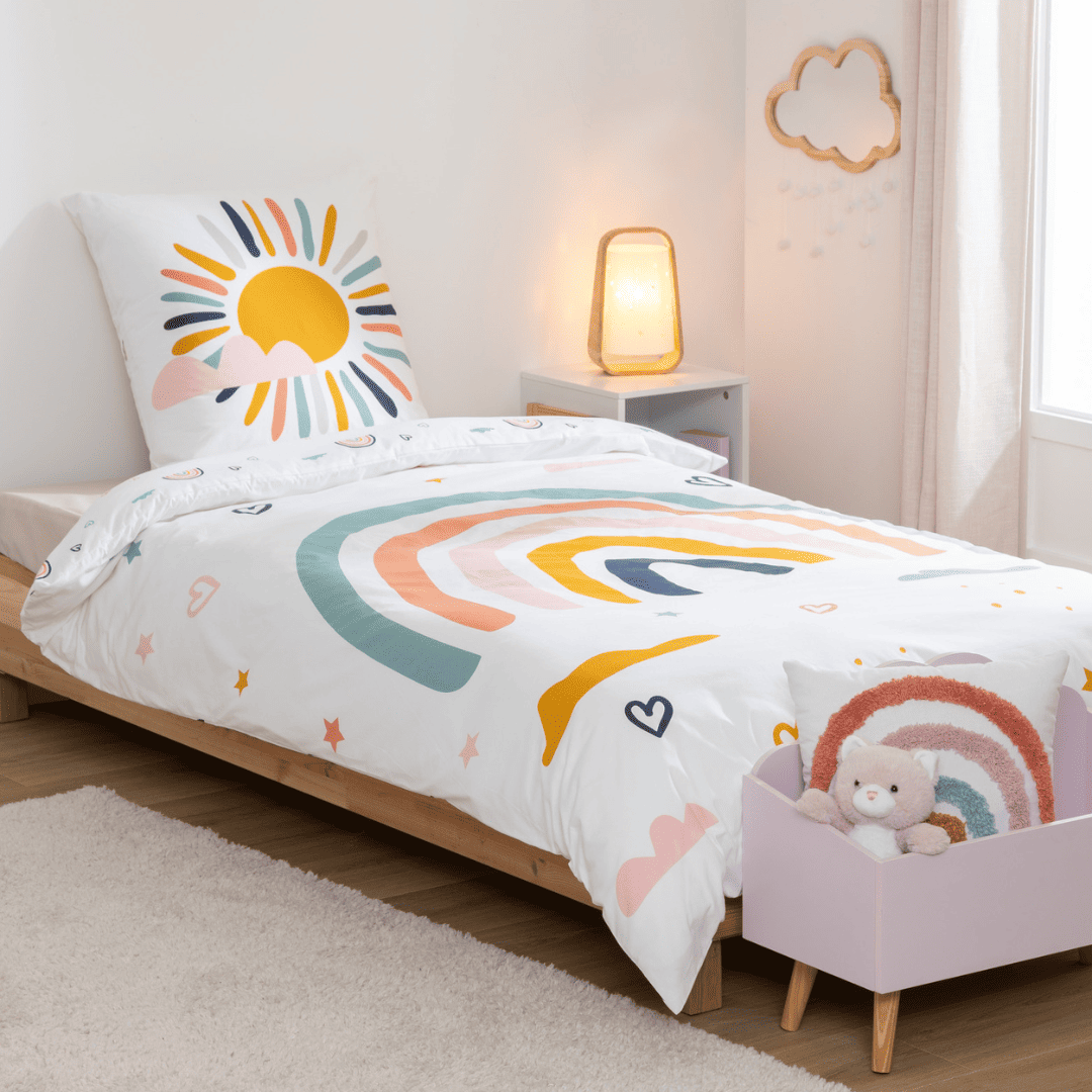 _decoracion 001 (9) Funda nórdica infantil de cama Arc en ciel - Imagen 1