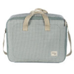 Maleta para el hospital I Love Vichy verde