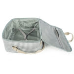 Maleta para el hospital I Love Vichy verde - Imagen 4