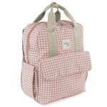 Mochila maternal I Love Vichy rosa