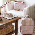Mochila maternal I Love Vichy rosa - Imagen 4