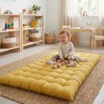 Alfombra de juegos infantil Berlingot mostaza - Imagen 2