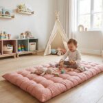 Alfombra de juegos infantil Berlingot terracota - Imagen 2