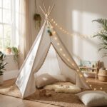 Casita tipi infantil beige - Imagen 4