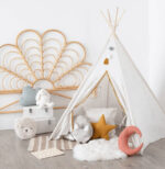 Casita tipi infantil beige - Imagen 6