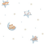 Papel pintado infantil Dreams celeste