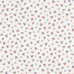 Papel pintado infantil flores y fresas