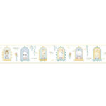 Cenefa autoadhesiva Confetti aquamarine