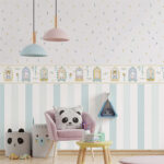 Cenefa autoadhesiva Confetti aquamarine - Imagen 2