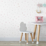 Papel pintado infantil Stars rosa - Imagen 2
