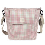 Bolso canastilla I Love Vichy rosa