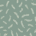 Papel pintado Iris verde