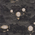 Papel pintado Expédition negro doré