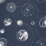 Papel pintado Young & Free - Just Fly azul noche