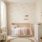 Papel pintado Flying Bird rosa nude - Imagen 2