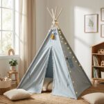 Casita tipi infantil Wapi azul - Imagen 2