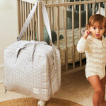 Maleta para el hospital I Love Vichy Gris - Imagen 3