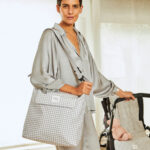 Bolso canastilla I Love Vichy Gris - Imagen 2