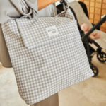 Bolso canastilla I Love Vichy Gris - Imagen 3