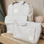 Mochila maternal I Love Vichy Gris - Imagen 3