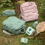 Set de 3 cajitas para alimentos Happy Clouds verde - Imagen 4
