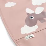 Babero con velcro Happy Clouds rosa - Imagen 4