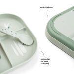 Plato con compartimentos Croco verde - Imagen 4