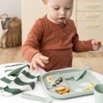 Plato con compartimentos Croco verde - Imagen 2