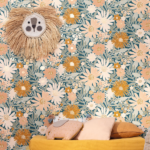 Papel pintado Let´s go Girls Marguerite rosa azul medianoche - Imagen 2