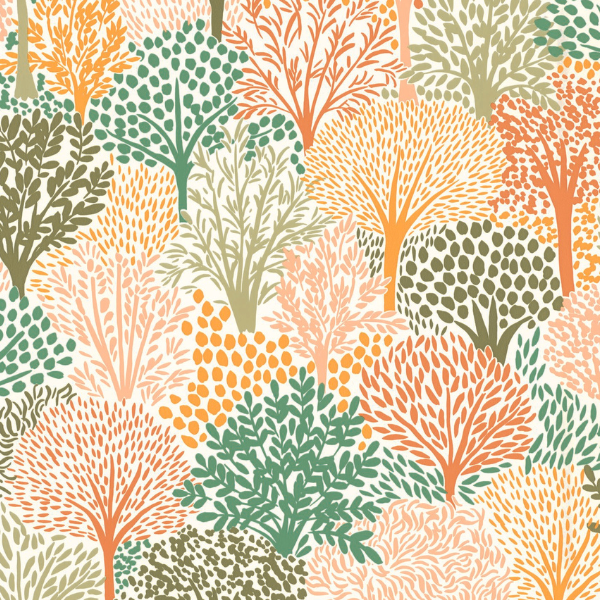 Diseño sin título (29) Papel pintado Let´s go Girls Alice verde naranja - Imagen 1