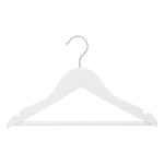 Pack de 4 perchas infantiles de madera blanco - Imagen 2