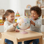 Globo terráqueo rosa - Imagen 3