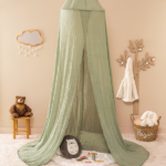 Espejo infantil de madera nube con pompones - Imagen 2