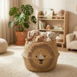 Cesta de almacenaje infantil Lion - Imagen 2