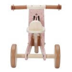 Triciclo de madera rosa - Imagen 7