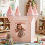 Tienda de juegos infantil plegable castillo princesa - Imagen 3