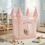 Tienda de juegos infantil plegable castillo princesa - Imagen 4