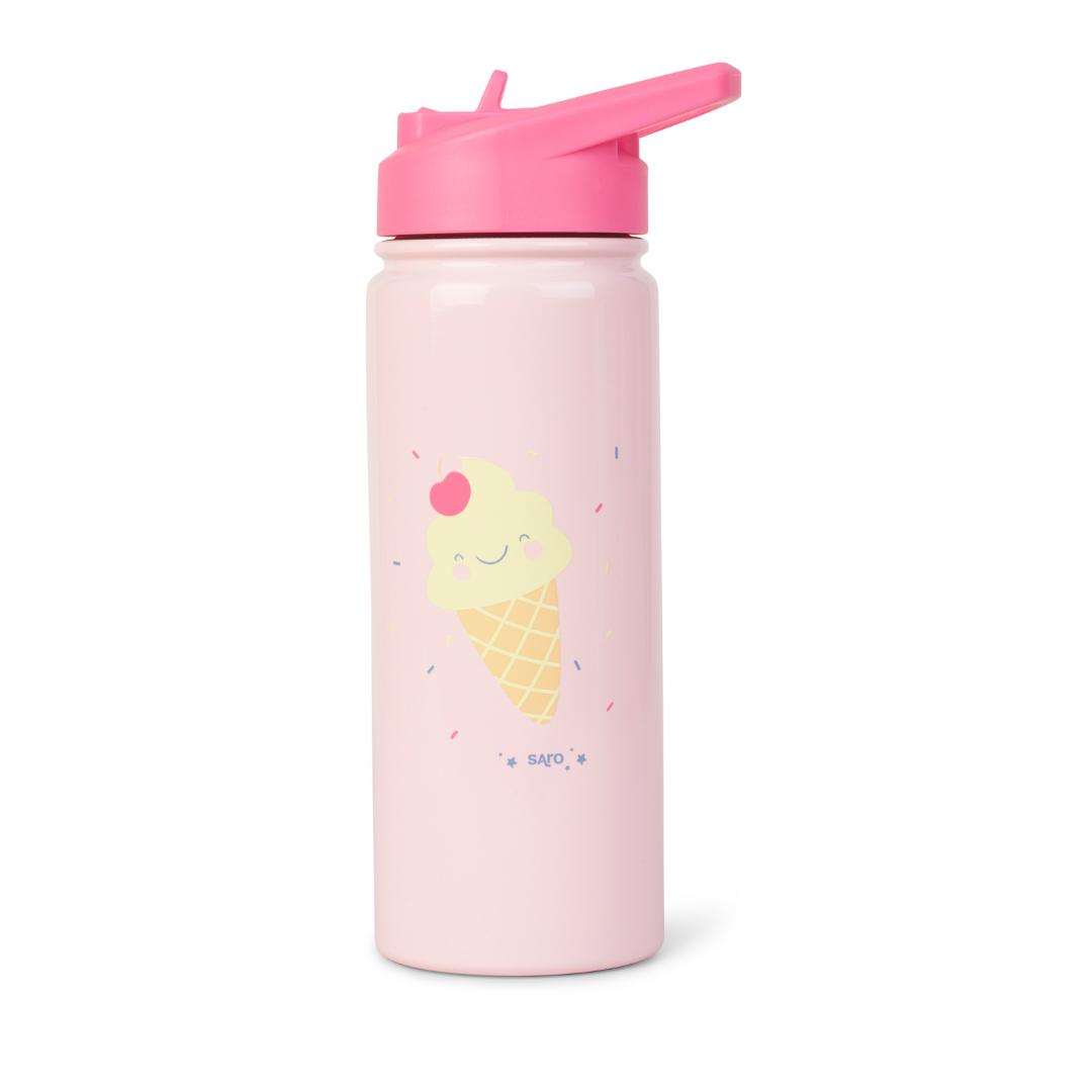 botellas de agua Saro (6) Botella térmica con pajita 500ml. Ice creams - Imagen 1