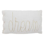 Cojín infantil rectangular blanco