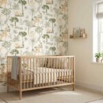 Papel pintado Les Mini Mondes - Savane Verde - Imagen 2