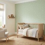 Papel pintado Les Mini Mondes - Bosque Verde Amande - Imagen 2