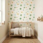 Papel pintado Les Mini Mondes - Via Láctea Beige - Imagen 2