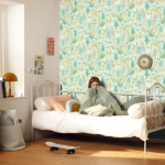 Papel pintado Les Mini Mondes - Hierbas Florales Verde - Imagen 2