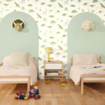 Papel pintado Les Mini Mondes - Jurasic Verde Kaki - Imagen 3