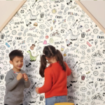 Papel pintado Les Mini Mondes - Dibujos (Se puede colorear) - Imagen 2