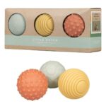 Set de 3 pelotas sensoriales granja